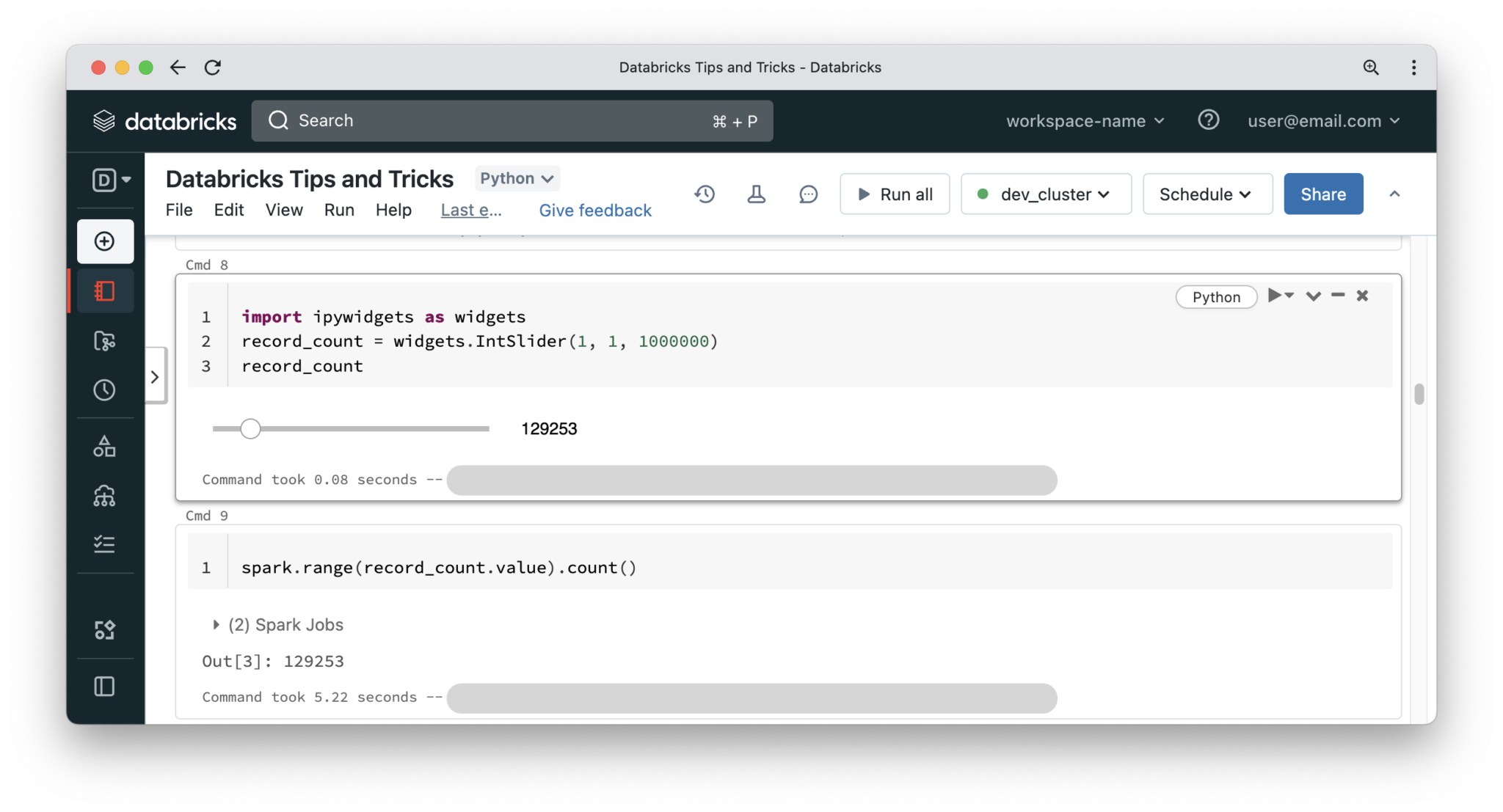 Databricks productivity tips and tricks - Mantel Group | Changing how ...