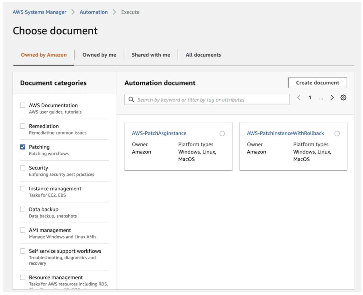 AWS and Patching