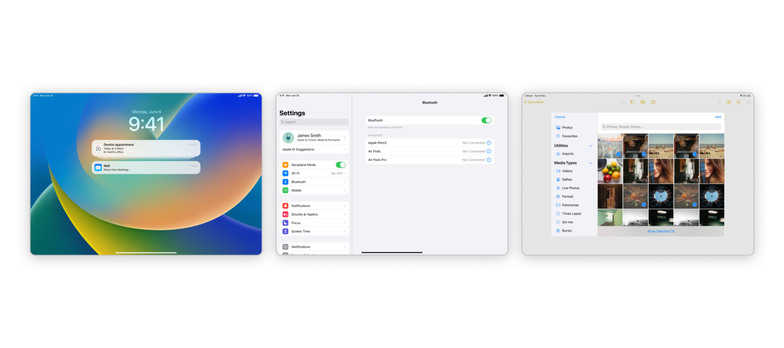 iOS UI kit IPad OS components