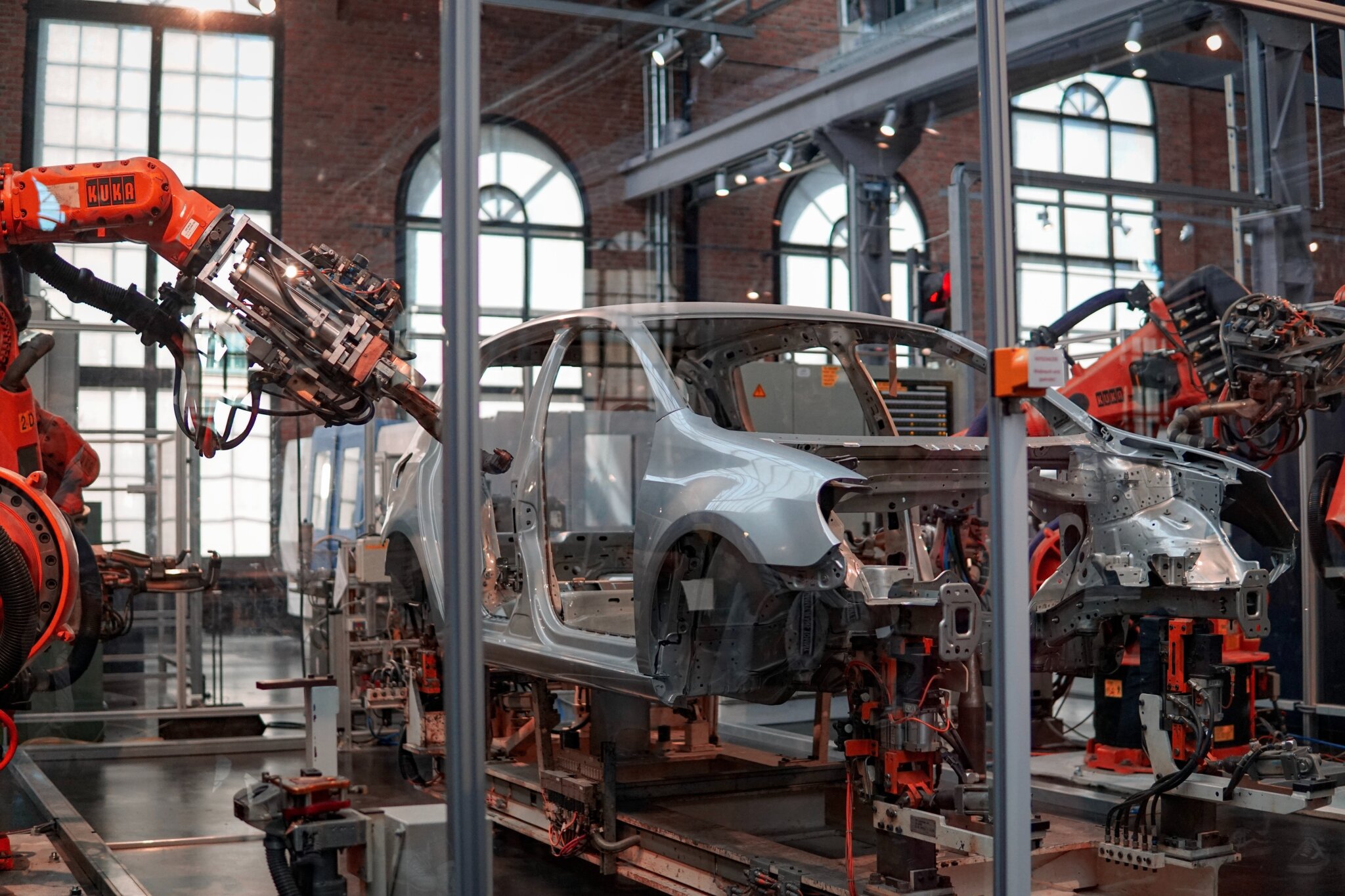 Image of car engineering factory